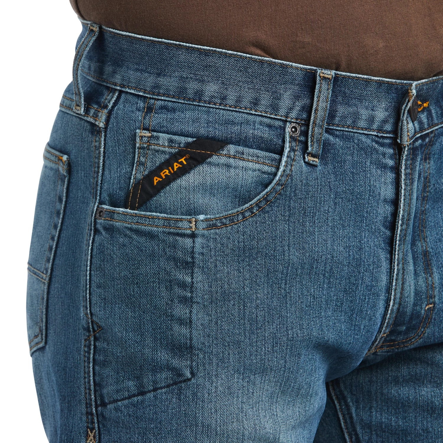 Ariat® Men's Rebar M5 DuraStretch Stackable Straight Leg Jean 10039288 5 Ariat® Men's Rebar M5 DuraStretch Stackable Straight Leg Jean 10039288 - Image 3