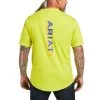 Ariat Men's Rebar Workman Logo Yellow Short Sleeve T-shirt 10039486 -ARIAT Cowboy Gear S22 MNS WORK 10039486 back