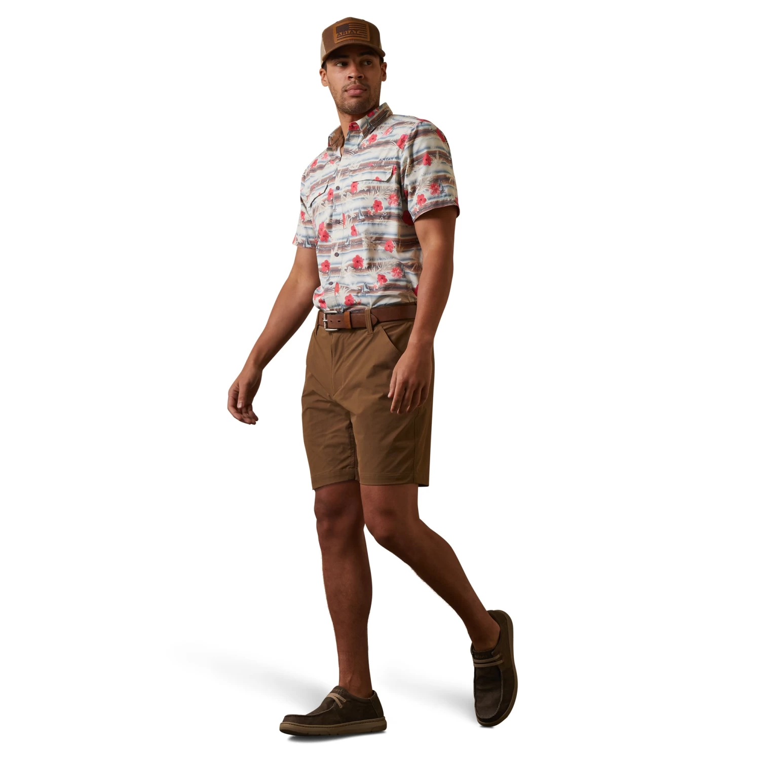Ariat® Men's Tek 8" Teak Brown Shorts 10043181 5 Ariat® Men's Tek 8" Teak Brown Shorts 10043181 - Image 3
