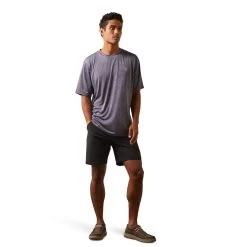 Ariat® Men's Charger Vertical Flag Graystone Graphic T-Shirt 10043340 -ARIAT Cowboy Gear S23 MNS WEST 10043340 full