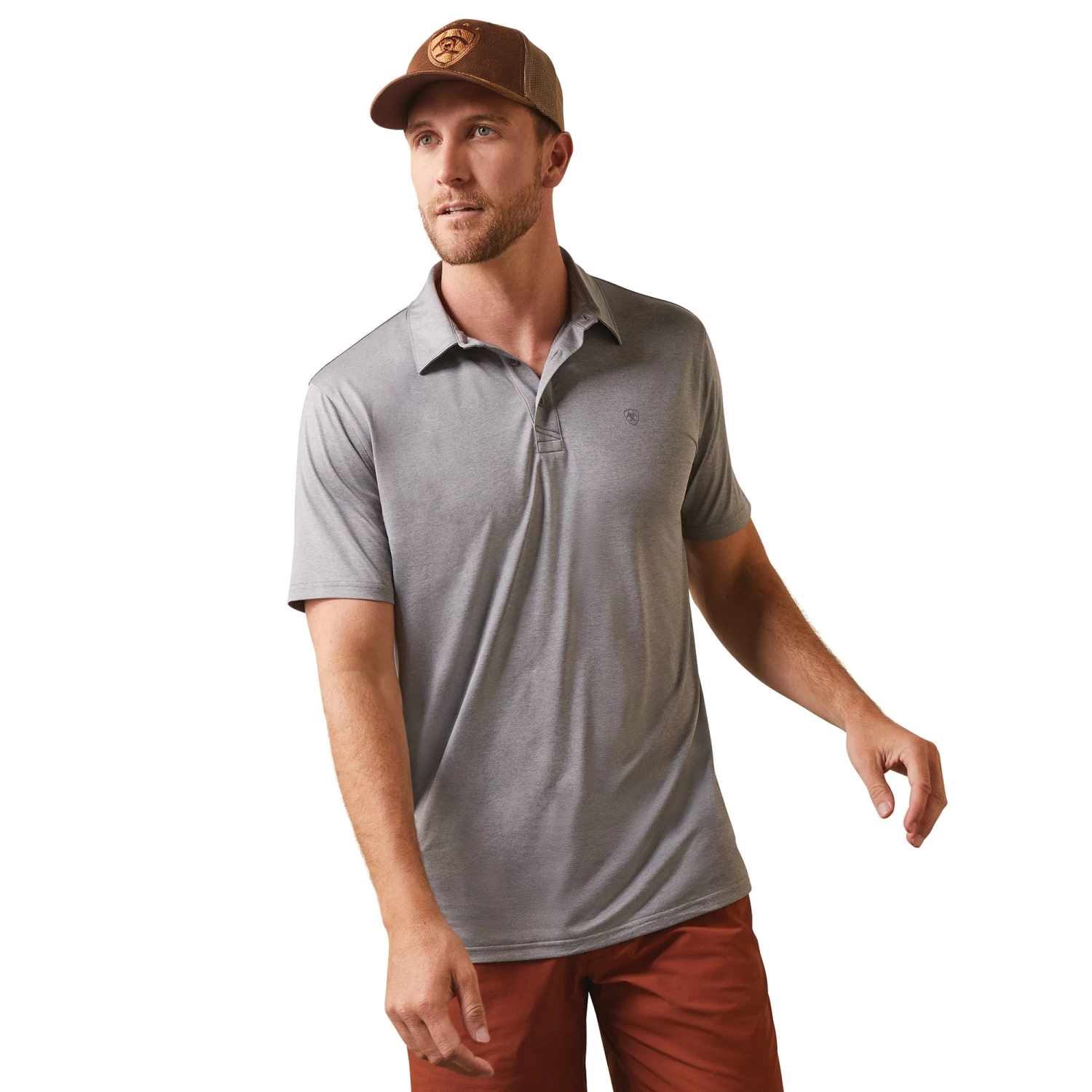 Ariat® Men's Charger 2.0 Fitted Cloud Cover Polo Shirt 10043342 3 Ariat® Men's Charger 2.0 Fitted Cloud Cover Polo Shirt 10043342