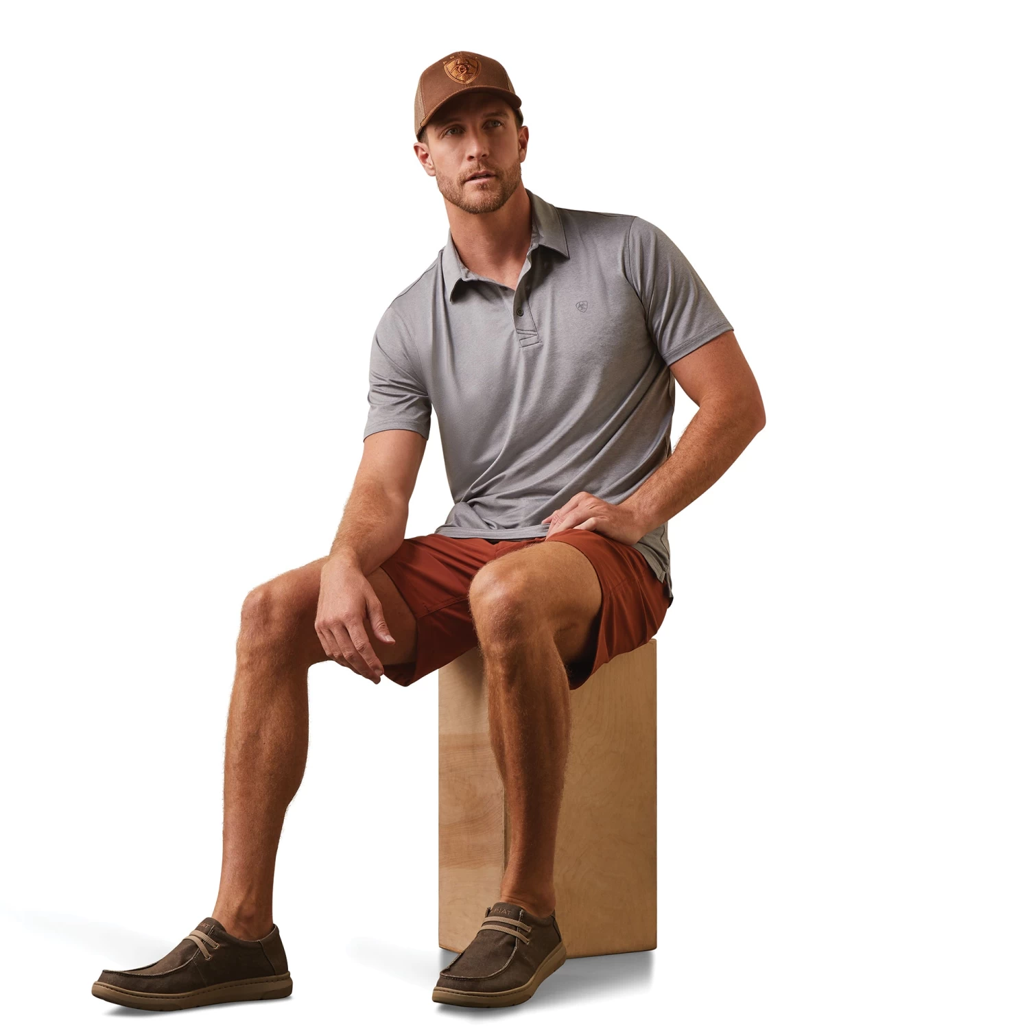 Ariat® Men's Charger 2.0 Fitted Cloud Cover Polo Shirt 10043342 6 Ariat® Men's Charger 2.0 Fitted Cloud Cover Polo Shirt 10043342 - Image 4