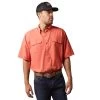 Ariat® Men's VentTEK™ Outbound Burnt Sienna Button Down Shirt 10043347 -ARIAT Cowboy Gear S23 MNS WEST 10043347 front