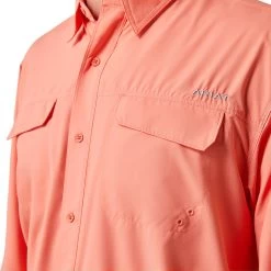 Ariat® Men's VentTEK™ Outbound Peach Echo Button Down Shirt 10043423 -ARIAT Cowboy Gear S23 MNS WEST 10043423 detail03