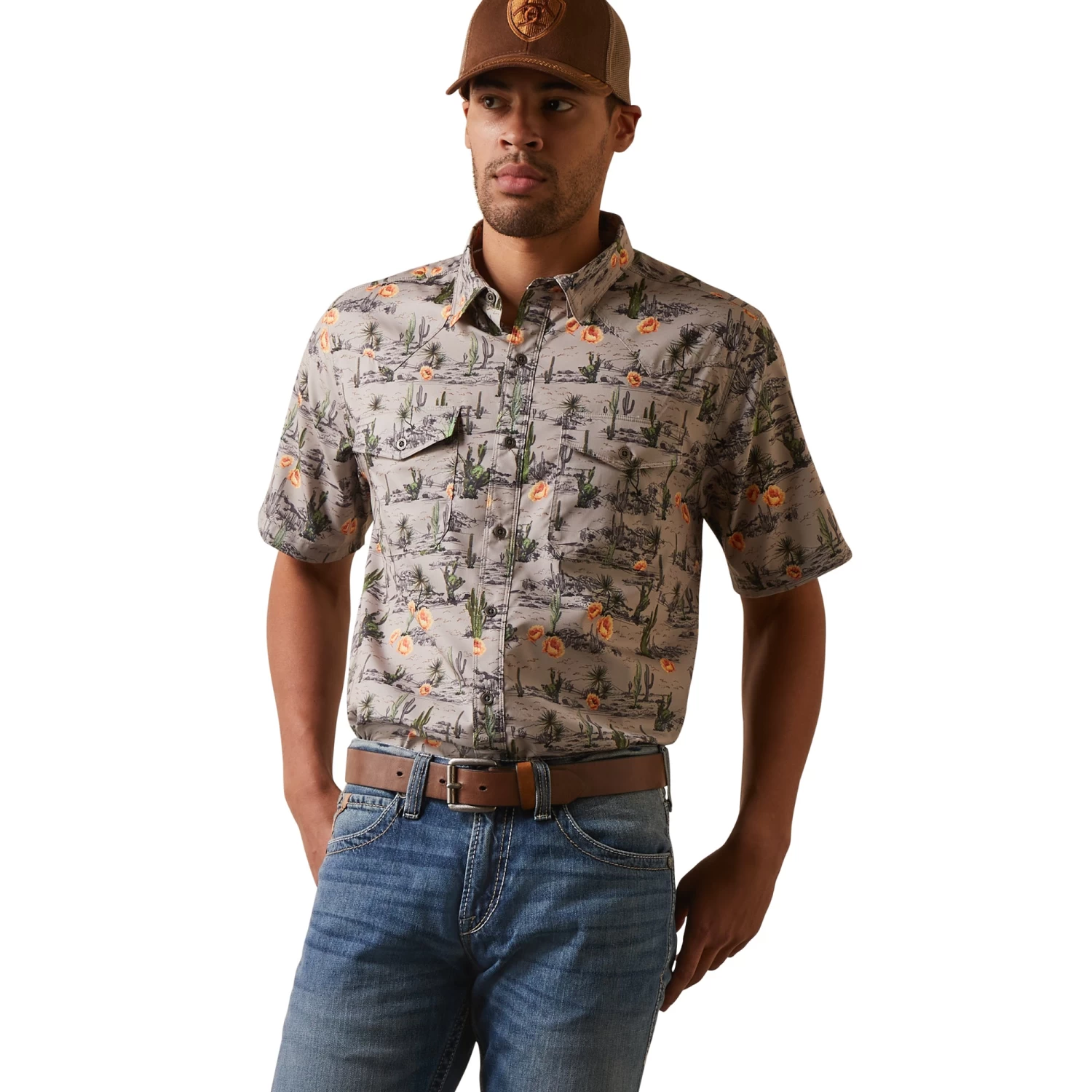 Ariat Men's VentTEK Western Dove Desert Scape Button Down Shirt 10043431 3 Ariat Men's VentTEK Western Dove Desert Scape Button Down Shirt 10043431