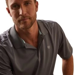 Ariat® Men's AriatTEK™ Cloud Cover Polo Shirt 10043506 -ARIAT Cowboy Gear S23 MNS WEST 10043506 detail01