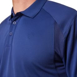 Ariat® Men's Cloudburst Blue AC Polo Shirt 10043518 -ARIAT Cowboy Gear S23 MNS WEST 10043518 detail01