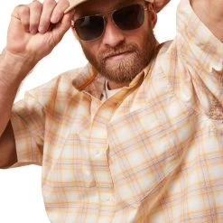 Ariat® Men's Pro Series Koa Golden Rod Button Down Shirt 10043641 9 Ariat® Men's Pro Series Koa Golden Rod Button Down Shirt 10043641 -ARIAT Cowboy Gear S23 MNS WEST 10043641 detail01