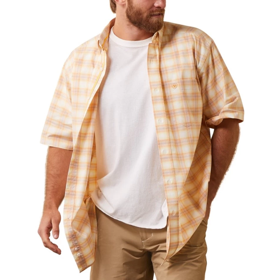 Ariat® Men's Pro Series Koa Golden Rod Button Down Shirt 10043641 3 Ariat® Men's Pro Series Koa Golden Rod Button Down Shirt 10043641