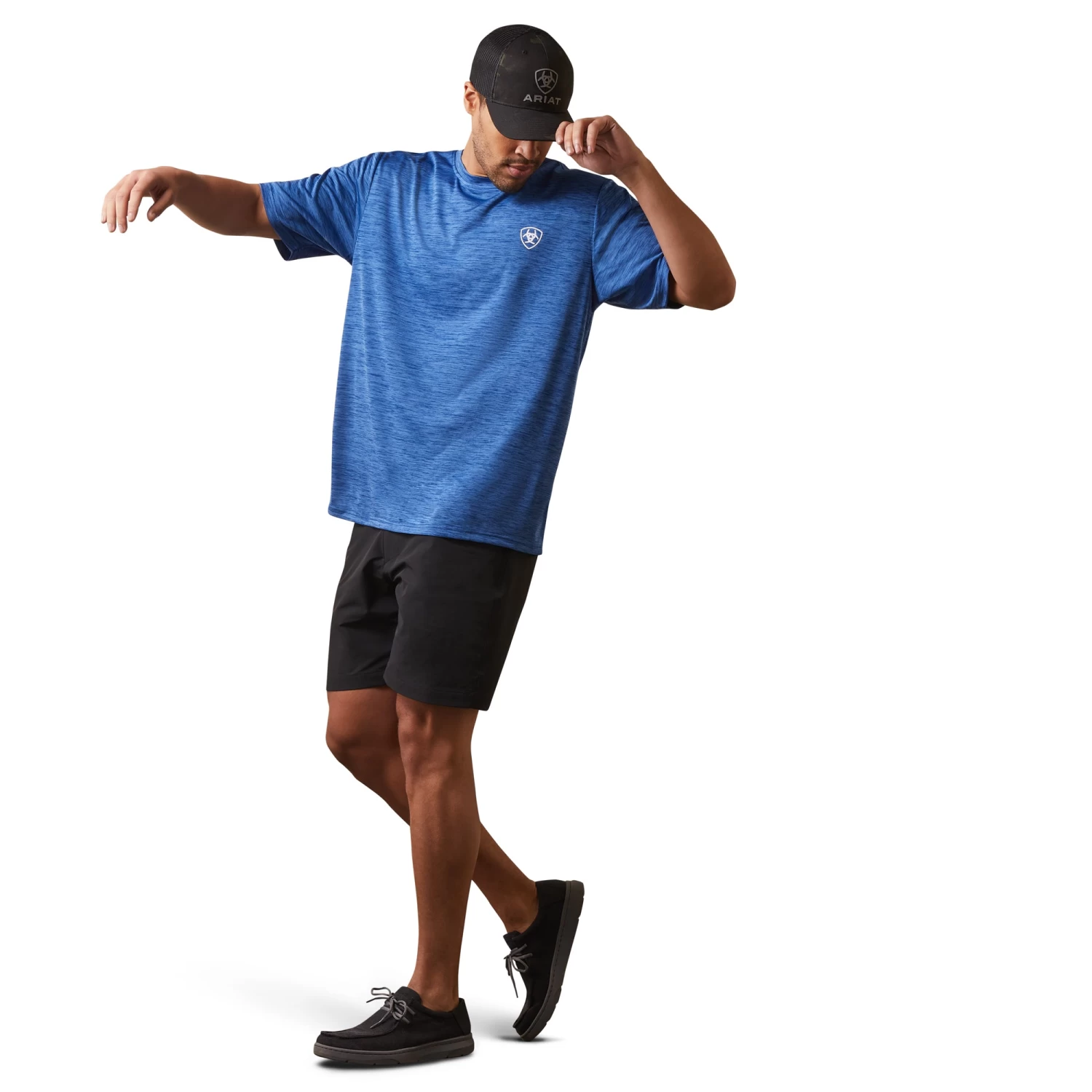 Ariat® Men's Charger Proud Shield Monaco Blue T-Shirt 10043764 5 Ariat® Men's Charger Proud Shield Monaco Blue T-Shirt 10043764 - Image 3