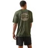 Ariat® Men's Charger Logo Stamp Kombu Green T-Shirt 10043767 -ARIAT Cowboy Gear S23 MNS WEST 10043767 back