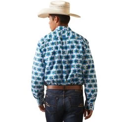 Ariat® Men's Classic Levi Geometric Snap Shirt 10043793 -ARIAT Cowboy Gear S23 MNS WEST 10043793 back