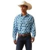Ariat® Men's Classic Levi Geometric Snap Shirt 10043793 -ARIAT Cowboy Gear S23 MNS WEST 10043793 front