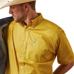 Ariat® Men's Kalul Golden Rod Classic Fit Button Down Shirt 10043865 -ARIAT Cowboy Gear S23 MNS WEST 10043865 detail01