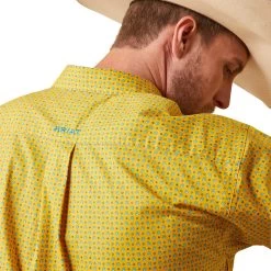 Ariat® Men's Kalul Golden Rod Classic Fit Button Down Shirt 10043865 -ARIAT Cowboy Gear S23 MNS WEST 10043865 detail02