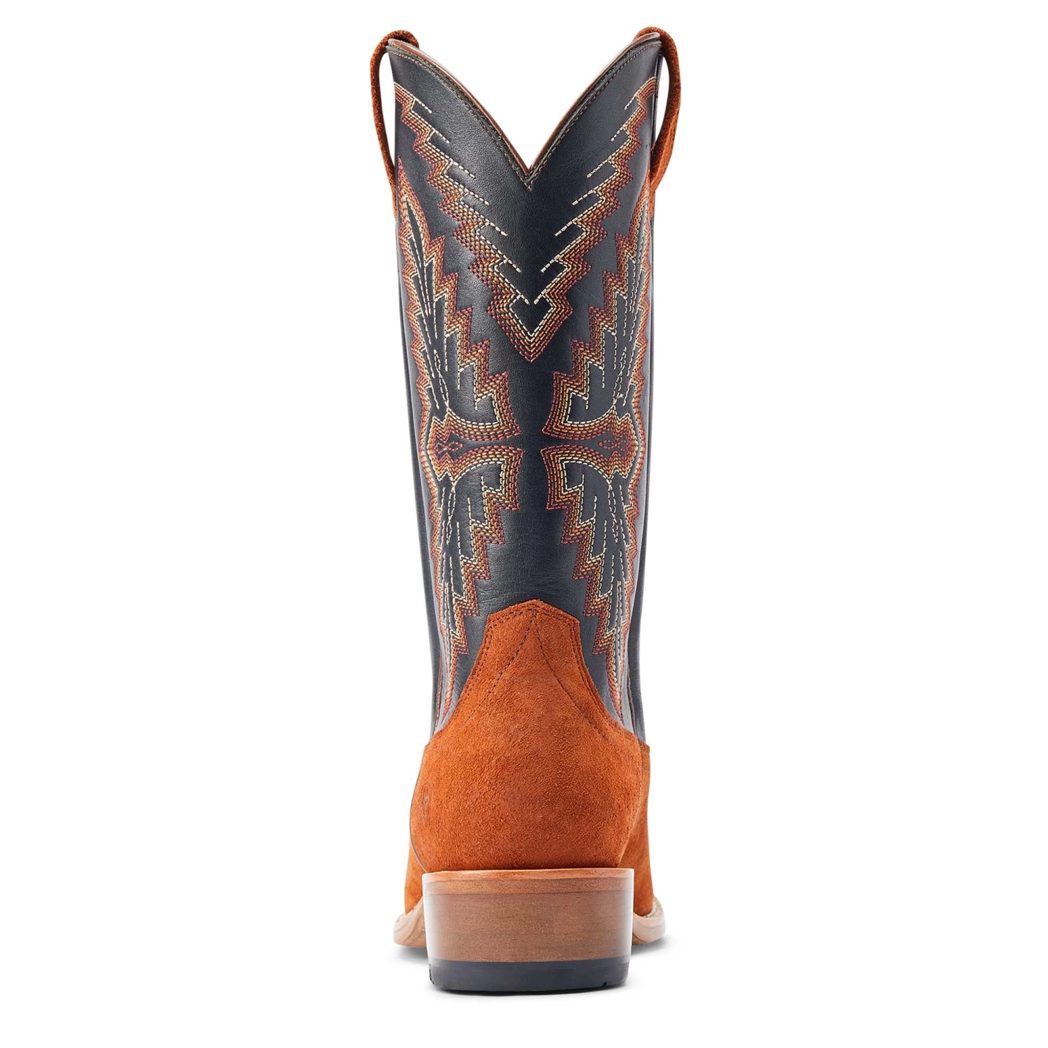 Ariat® Men's Futurity Showman Dark Copper Roughout & Black Western Boots 10044524 6 Ariat® Men's Futurity Showman Dark Copper Roughout & Black Western Boots 10044524 - Image 4