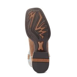 Ariat Men's Ricochet Lightweight Tan & Teal Western Boot 10044568 -ARIAT Cowboy Gear S23 MNS WEST 10044568 sole