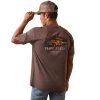 Ariat® Men's Farm Truck Brown Heather Graphic T-Shirt 10044768 -ARIAT Cowboy Gear S23 MNS WEST 10044768 back