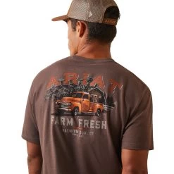 Ariat® Men's Farm Truck Brown Heather Graphic T-Shirt 10044768 10 Ariat® Men's Farm Truck Brown Heather Graphic T-Shirt 10044768 -ARIAT Cowboy Gear S23 MNS WEST 10044768 detail02