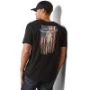 Ariat® Men's Steer Skull Flag Black Graphic T-Shirt 10044770 -ARIAT Cowboy Gear S23 MNS WEST 10044770 back