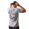 Ariat® Men's Fighting Eagle Stone Heather Graphic T-Shirt 10044773 -ARIAT Cowboy Gear S23 MNS WEST 10044773 back