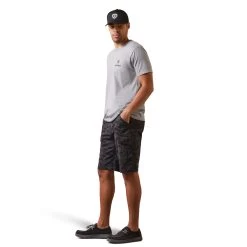 Ariat® Men's Fighting Eagle Stone Heather Graphic T-Shirt 10044773 -ARIAT Cowboy Gear S23 MNS WEST 10044773 full