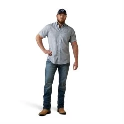 Ariat® Men's Wrinkle Free Eron Classic White Button Up Shirt 10044887 -ARIAT Cowboy Gear S23 MNS WEST 10044887 full