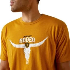 Ariat® Men's Rodeo Skull Graphic Buckhorn Heather T-Shirt 10045280 -ARIAT Cowboy Gear S23 MNS WEST 10045280 detail01