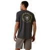 Ariat® Men's Offset Circle Charcoal Heather T-Shirt 10045287 -ARIAT Cowboy Gear S23 MNS WEST 10045287 back