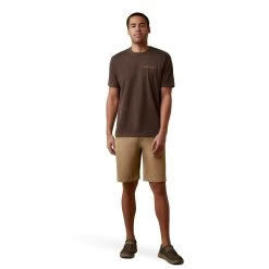 Ariat® Men's Shield Stitch Brown Heather T-Shirt 10045288 8 Ariat® Men's Shield Stitch Brown Heather T-Shirt 10045288 -ARIAT Cowboy Gear S23 MNS WEST 10045288 full