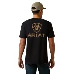 Ariat® Men's Black Shield Stitch Graphic T-Shirt 10045289