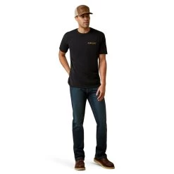 Ariat® Men's Black Shield Stitch Graphic T-Shirt 10045289 8 Ariat® Men's Black Shield Stitch Graphic T-Shirt 10045289 -ARIAT Cowboy Gear S23 MNS WEST 10045289 full