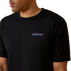 Ariat® Men's Black Sunset Serape Shield Graphic T-Shirt 10045290 -ARIAT Cowboy Gear S23 MNS WEST 10045290 detail01