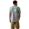 Ariat® Men's Offset Circle Stone Heather T-Shirt 10045291 -ARIAT Cowboy Gear S23 MNS WEST 10045291 back