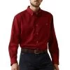 Ariat® Men's FR Air Inherent Red Heather Button Down Work Shirt 10043084 -ARIAT Cowboy Gear S23 MNS WORK 10043084 front