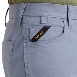 Ariat® Men's Rebar DuraStretch™ Made Tough Flint Stone Shorts 10043170 -ARIAT Cowboy Gear S23 MNS WORK 10043170 detail01