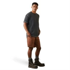 Ariat® Men's Rebar DuraStretch™ Made Tough Rust Brown Shorts 10043171 11 Ariat® Men's Rebar DuraStretch™ Made Tough Rust Brown Shorts 10043171 -ARIAT Cowboy Gear S23 MNS WORK 10043171 full