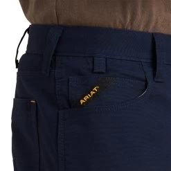 Ariat® Men's Rebar DuraStretch™ Made Tough Navy Shorts 10043172 -ARIAT Cowboy Gear S23 MNS WORK 10043172 detail01