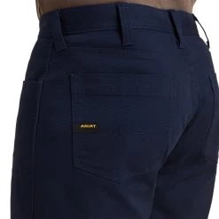 Ariat® Men's Rebar DuraStretch™ Made Tough Navy Shorts 10043172 -ARIAT Cowboy Gear S23 MNS WORK 10043172 detail02