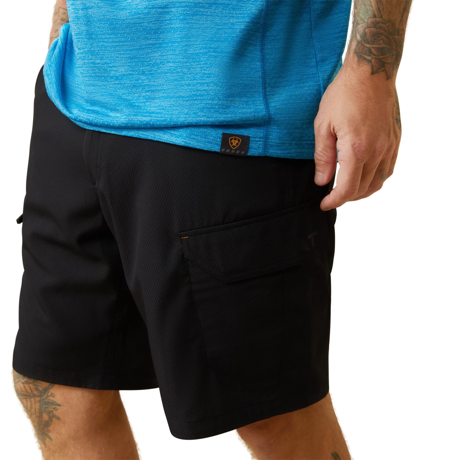 Ariat® Men's Rebar Evolution Athletic Fit Scuba Blue T-Shirt 10043325 8 Ariat® Men's Rebar Evolution Athletic Fit Scuba Blue T-Shirt 10043325 - Image 6