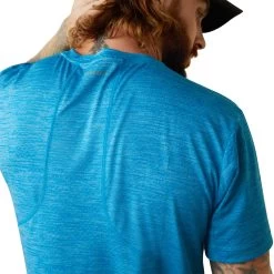 Ariat® Men's Rebar Evolution Athletic Fit Scuba Blue T-Shirt 10043325 13 Ariat® Men's Rebar Evolution Athletic Fit Scuba Blue T-Shirt 10043325 -ARIAT Cowboy Gear S23 MNS WORK 10043325 detail04
