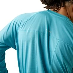 Ariat® Men's Rebar Heat Fighter Maui Blue T-Shirt 10043542 -ARIAT Cowboy Gear S23 MNS WORK 10043542 detail03