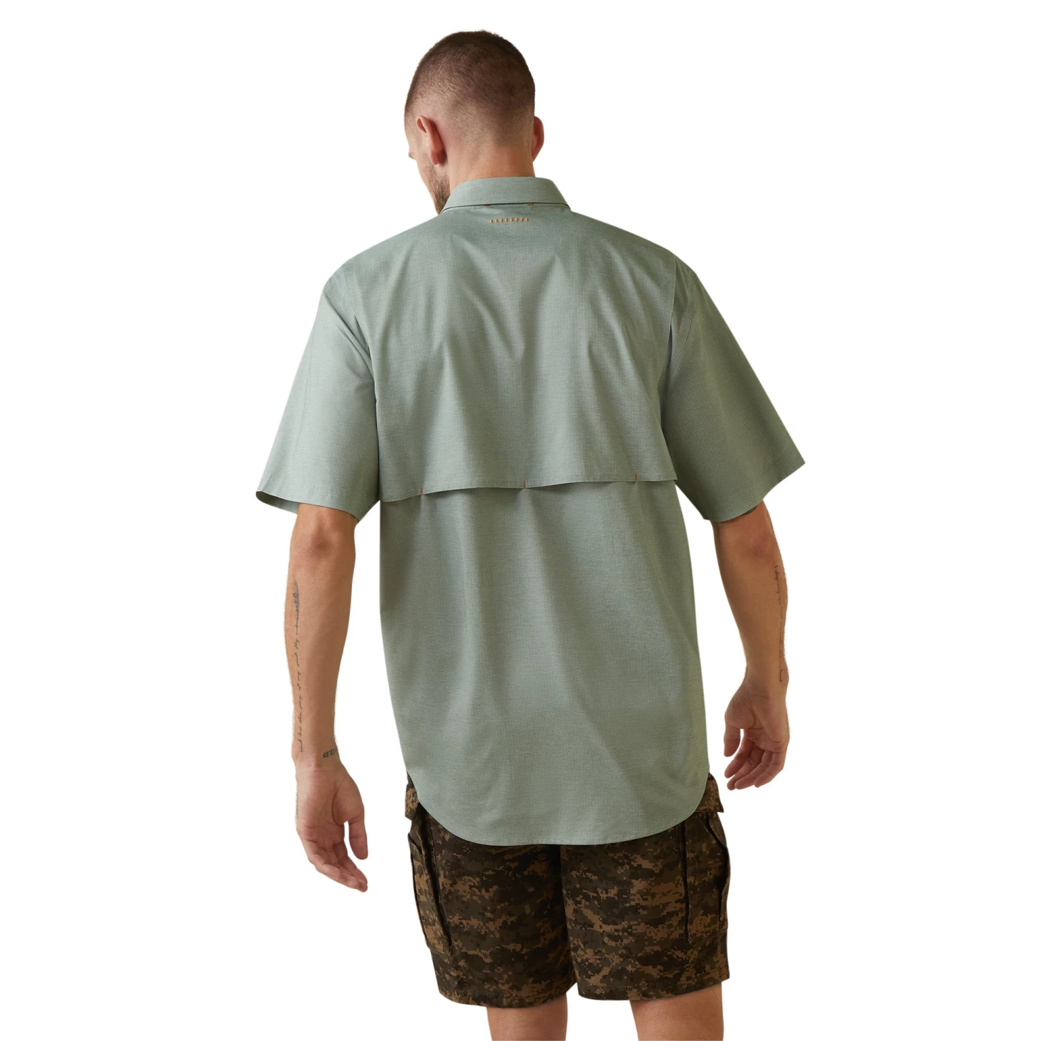 Ariat® Men's Rebar Made Tough VentTEK DuraStretch™ Green Shirt 10043578 4 Ariat® Men's Rebar Made Tough VentTEK DuraStretch™ Green Shirt 10043578 - Image 2