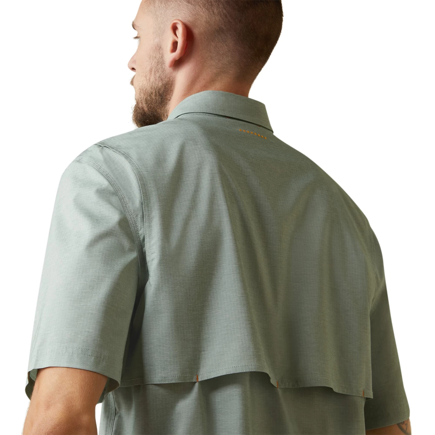 Ariat® Men's Rebar Made Tough VentTEK DuraStretch™ Green Shirt 10043578 7 Ariat® Men's Rebar Made Tough VentTEK DuraStretch™ Green Shirt 10043578 - Image 5