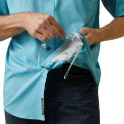 Ariat® Men's Rebar Made Tough VentTEK DuraStretch™ Blue Shirt 10043580 -ARIAT Cowboy Gear S23 MNS WORK 10043580 detail01