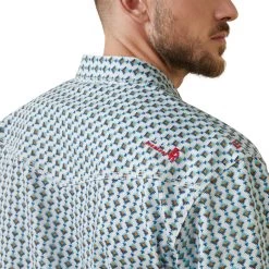 Ariat® Men's FR Dillinger Retro Bachelor Snap Work Shirt 10043751 -ARIAT Cowboy Gear S23 MNS WORK 10043751 detail01