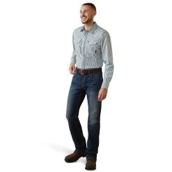 Ariat® Men's FR Dillinger Retro Bachelor Snap Work Shirt 10043751 -ARIAT Cowboy Gear S23 MNS WORK 10043751 full