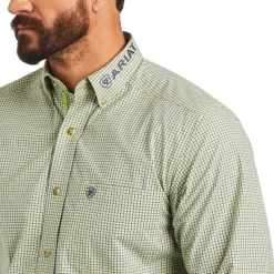 Ariat Men's Pro Team Drew Long Sleeve White Button Down Shirt 10040576 9 Ariat Men's Pro Team Drew Long Sleeve White Button Down Shirt 10040576 -ARIAT Cowboy Gear Untitledy uiolgig