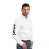 Ariat Men's Team Logo White Button Down Shirt 10046825 -ARIAT Cowboy Gear w1 1800x1800 ed3df674 44ab 42a2 90fa 9625636f9659